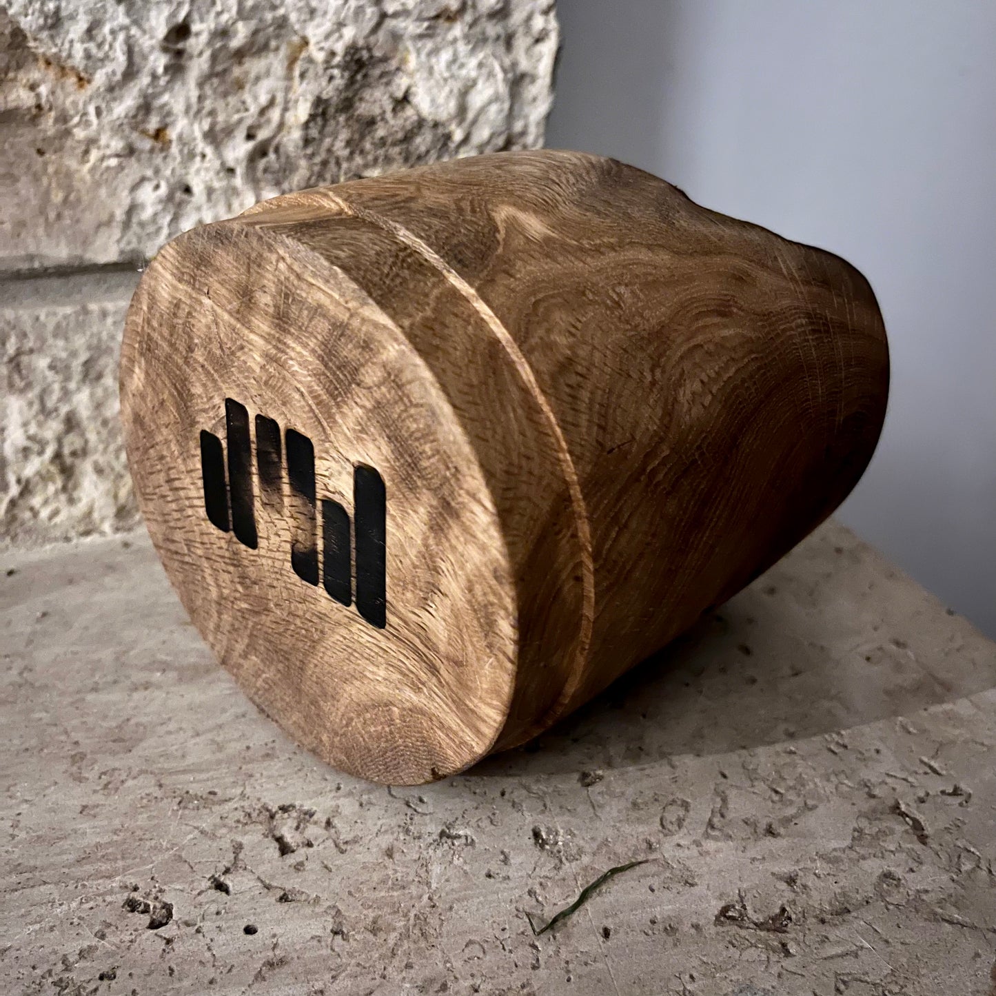 Oak Plant Holder from Grandpa’s tree, tung oil finish