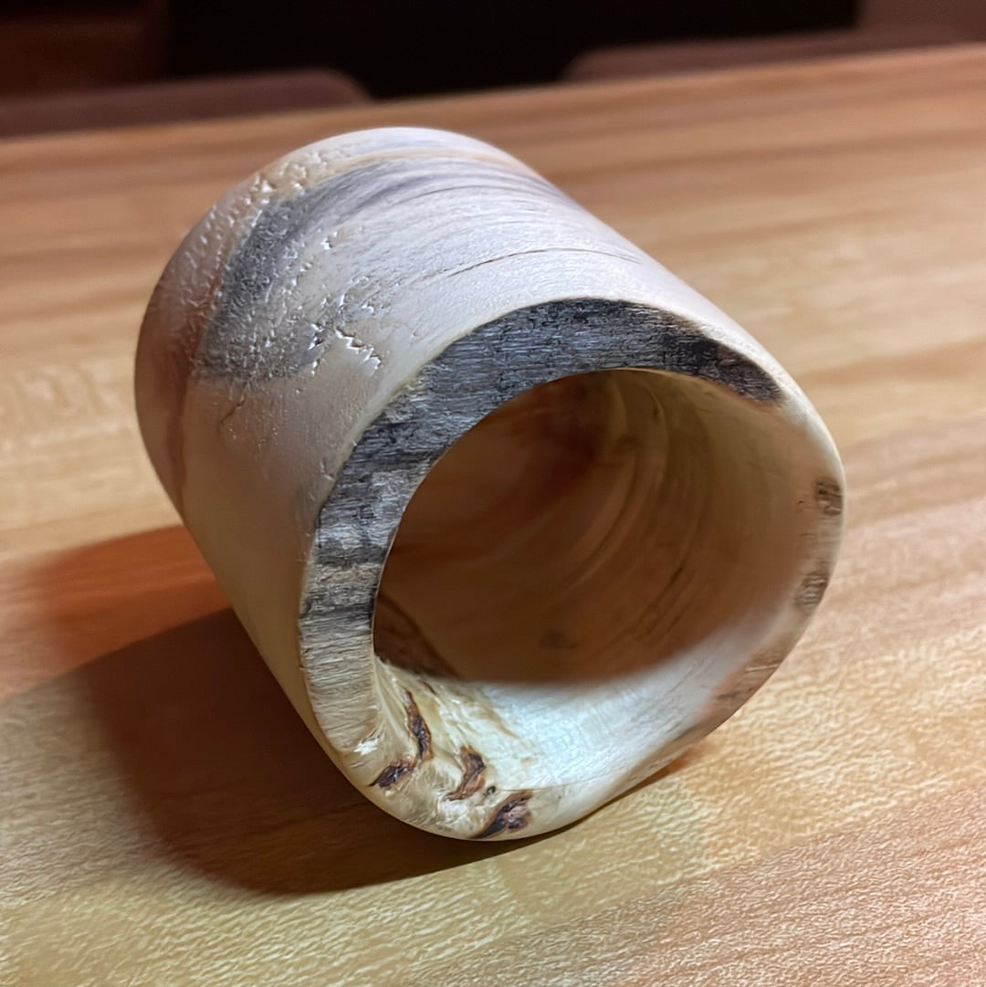Spalted Maple Dice Cup