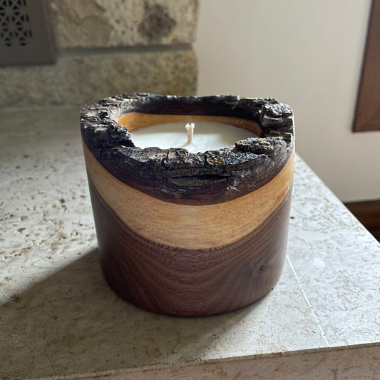 Soy Candle in Black Walnut, Spring Forest Scent