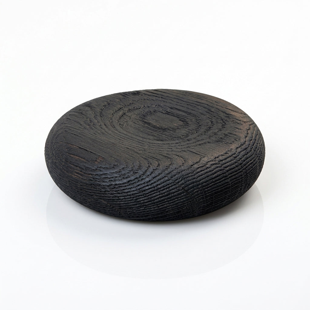 Pebble Jewelry Holder, 4" Round, Maple