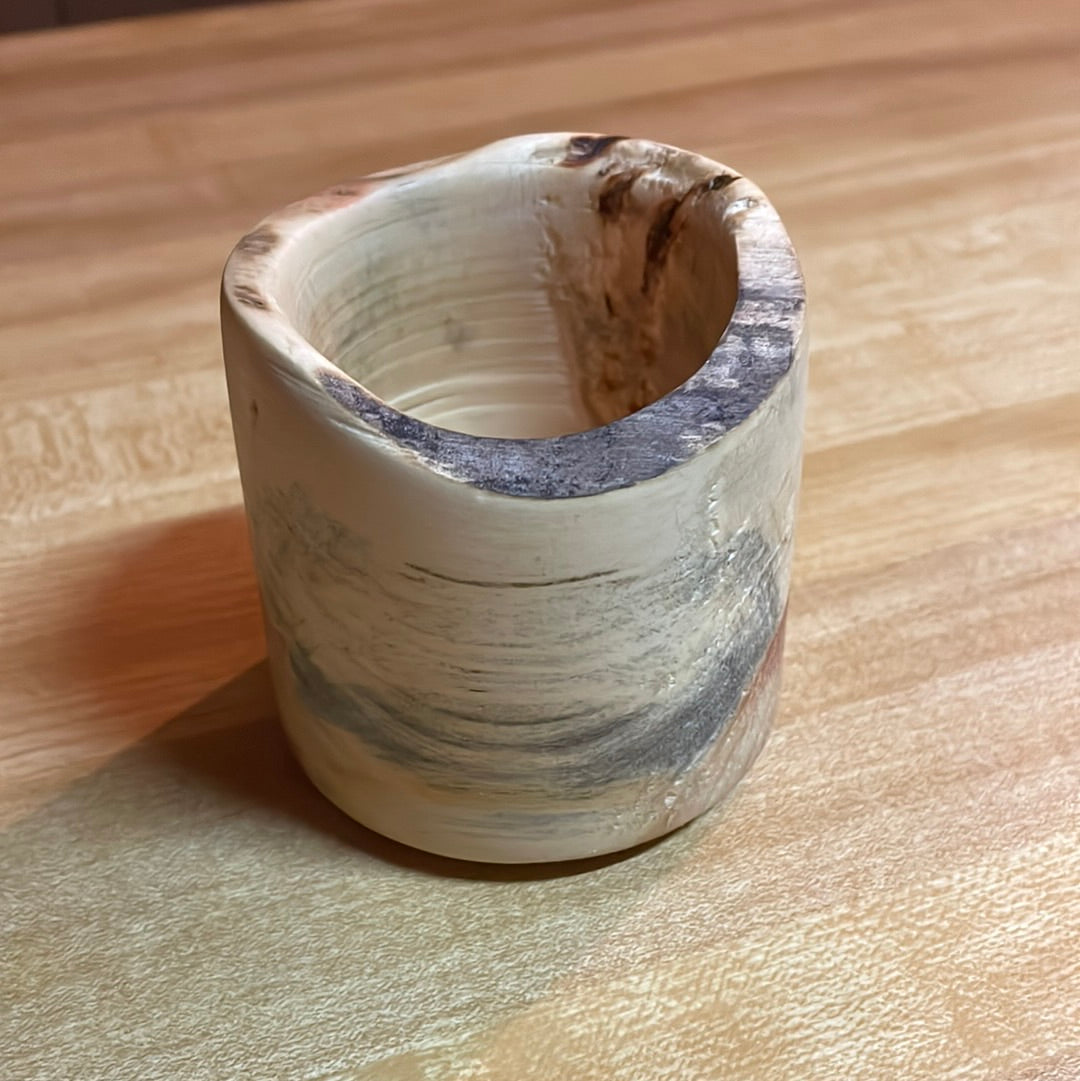 Spalted Maple Dice Cup